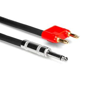 Hosa SKJ-610BN 3m モノラルフォンオス-デュアルバナナプラグ Hosa SKJ-610BN 3m モノラルフォンオス-デュアルバナナプラグ