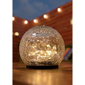 alba (アルバ) Mサイズ ソーラーライト ボール型 直径12cm 電球色 防水 自動点灯 置型 屋外 ガラス製の商品画像