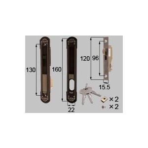LIXIL DDZZ117 LIXIL TOSTEM ドア引戸(引き戸)用部品 錠 玄関