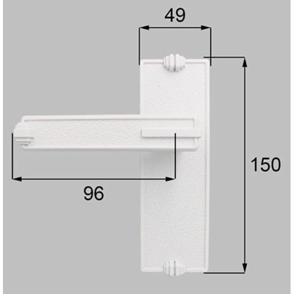 H8AAB0213 LIXIL 新日軽  門扉フェンス用部品 把手 D型 錠外部化粧座ハンドルセット...