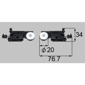 JFKT301 トステム 純正部品 網戸戸車  網戸戸車(左右セット)  JFKT301FR×1 JFKT301FＬ×1｜abcshop-yh-ten