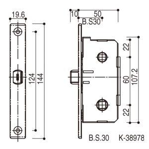 YKK AP HH-K-38978 右勝手 浴室ドアサニセーフII用 YW：ホワイト