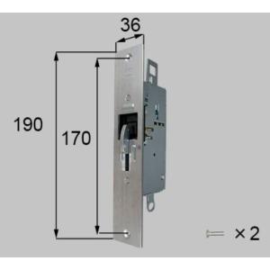 ZDC2A　LIXIL トステム 断熱玄関引戸　ラッチ無箱錠セット