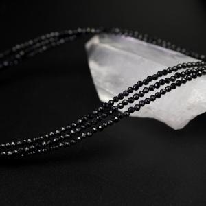 ブラックスピネル 2mm 極小ビーズ 天然石 ...の詳細画像2