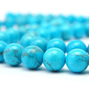 ハウライトターコイズ 12mm 丸玉 ビーズ ...の詳細画像1