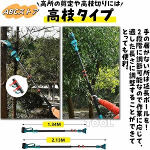 高枝 電動のこぎり チェーンソー 充電式 高枝...の詳細画像2