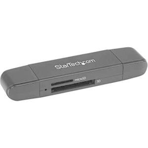 StarTech.com USB 3.0接続SD/microSDメモリーカードリーダー&ライター USB Type-C/Type-A接続に対応 SDM