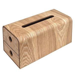 スマート アイ ティッシュケース ナチュラル 280 x 140 x 135mm 高級材タモ引出し付ティッシュケース MOK