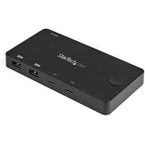 StarTech.com KVMスイッチ/USB-C接続/2ポート/1画面/HDMI 2.0/4K60Hz/DP Altの商品画像