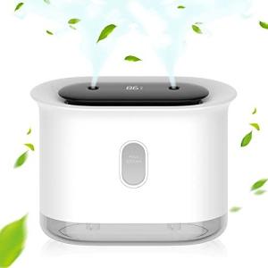 加湿器 卓上 USB充電式 次亜塩素酸水 超音波式 超静音 1000ml大容量 ワイヤレス 卓上加湿器 省エネ 車載加湿器 除菌