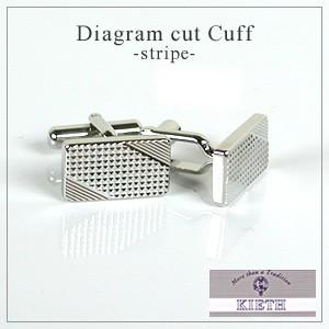KIETH  ダイヤカットカフス  ストライプ