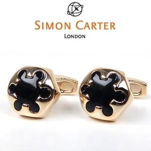SIMON CARTER Radial pink Gold Onyx And Rose Finish カフス SIMON CARTER Radial pink Gold Onyx And Rose Finish カフス