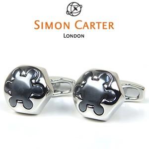 SIMON CARTER Radial Haematite and Polished カフスボタン