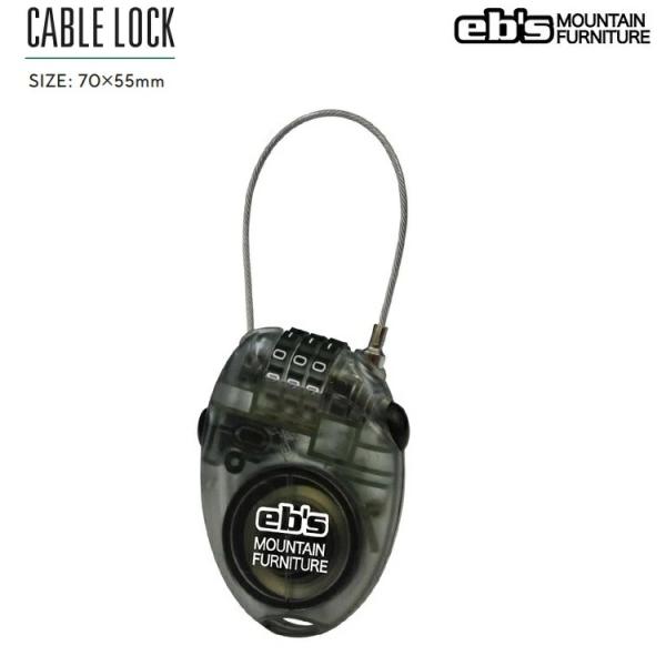 Eb&apos;s/エビス　CABLE LOCK　　ケーブルロック　スノーボード　ゲレンデでの鍵　ボードロック...