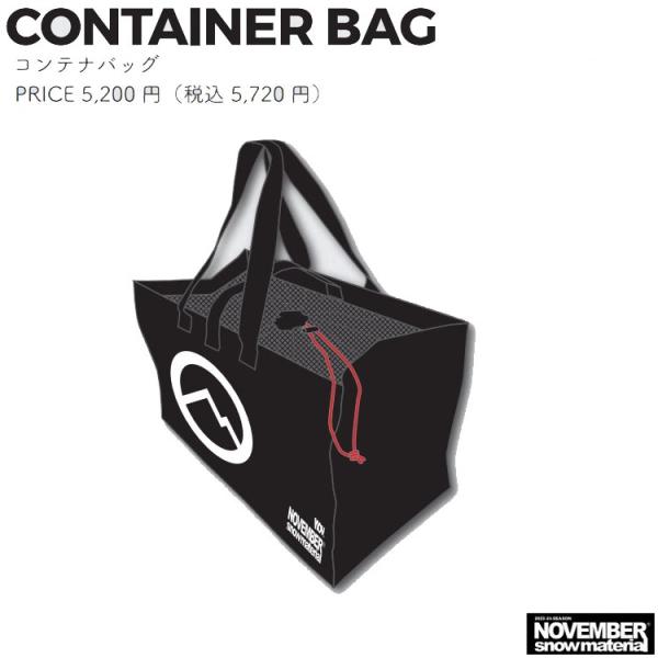 NOVEMBER / ノベンバー　CONTAINER BAG コンテナバッグ　大人気完売必至!202...