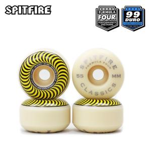 SPIT FIRE スピットファイア　WHEEL ウィール【 FORMULA FOUR 99 DURO CLASSIC 】 YELLOW 【 55mm 】 4個セット タイヤ スケートボードウィール　日本正規品｜abeam-shop