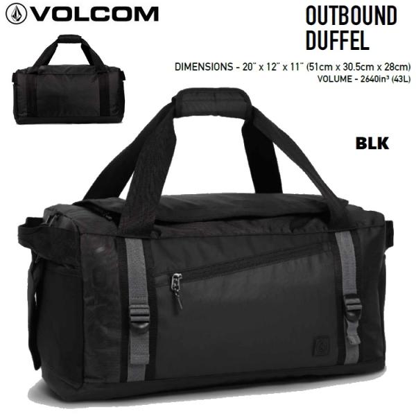 VOLCOM ボルコム　OUTBOUND DUFFEL　VMXX00LMED【 BLACK 】 バッ...