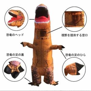 ティラノサウルス レース 顔出し 恐竜コスプレ...の詳細画像1