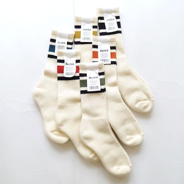 デカ decka スケーターソックス ラインソックス 80's Skater Socks 靴下 ソッ...