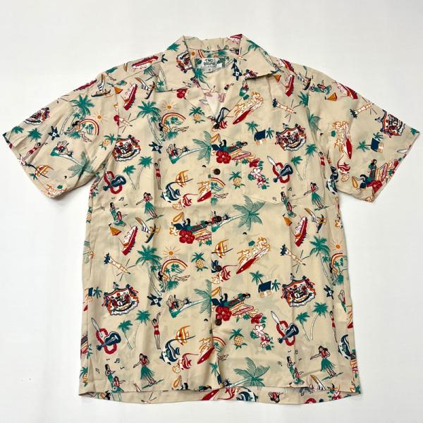 トゥーパルムズ TWO PALMS オープンカラー ハワイアンシャツ S/S Hawaiian Sh...