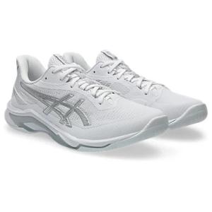 【アシックス】NETBURNER BALLISTIC FF 4 ネットバーナー/バレーボールシューズ/asics(1053A070) 105 White/Pure Silver
