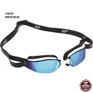 【アクアラング】AQUALUNG XCEED TITANIUM MIRROR LENS スイミングゴーグル/ゴーグル/ミラーレンズ/AQUALUNG(138950)WHITE/BLUE｜abespo