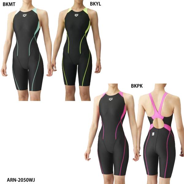 【アリーナ】ジュニアハーフスパッツ　着やストラップ/ジュニア女子水着/レーシング水着/arena(A...