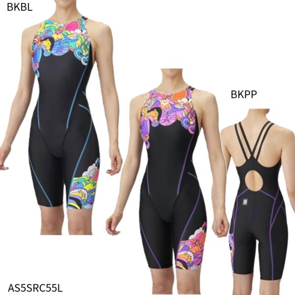 【アリーナ】レーシングワンピーススパッツ　オープンバック　ハーフレッグ　公式大会承認モデル/レーシン...