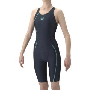 【アリーナ】フィットネスワンピーススパッツ　AQUA EXA/ハーフレッグ/オープンバッグ/ぴったり...