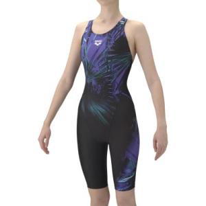 【アリーナ】フィットネスワンピーススパッツ　AQUA EXA/ハーフレッグ/オープンバッグ/ぴったり...