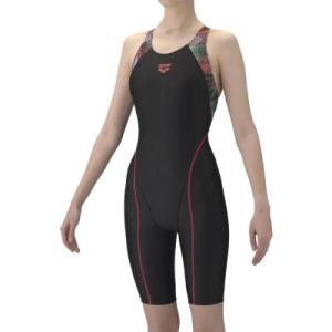 【アリーナ】フィットネスワンピーススパッツ　AQUA EXA/ハーフレッグ/オープンバッグ/ぴったり...