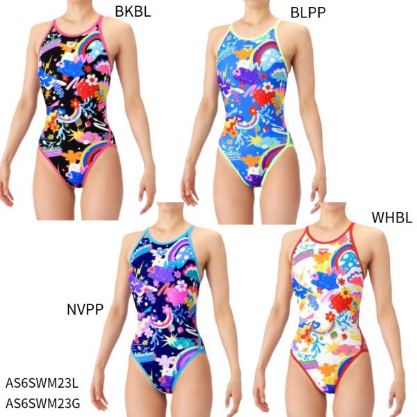 【アリーナ】トレーニングワンピース　オープンバック/タフスーツ/トレーニング水着/arena(AS6...