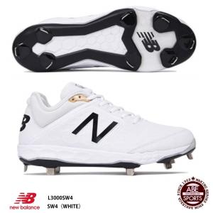 【ニューバランス】L3000　SW4　野球スパイク/new balance/BASEBALL (L3000SW4)SW4（WHITE）