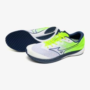 【ミズノ】WAVE DUEL4 ウェーブデュエル/ラニングシューズ/MIZUNO(U1GD2550) 21 イエロー×ネイビー×ホワイト