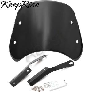 [KeepRize] バイク 風防 ウインドシールド バイク用スクリーン メーターバイザー 汎用タイプ（取付金具付き）｜abest