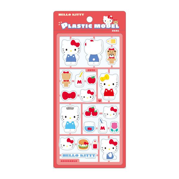 予約販売　サンリオキャラクターズ プラスチックモデル風シール　PM／ハローキティ