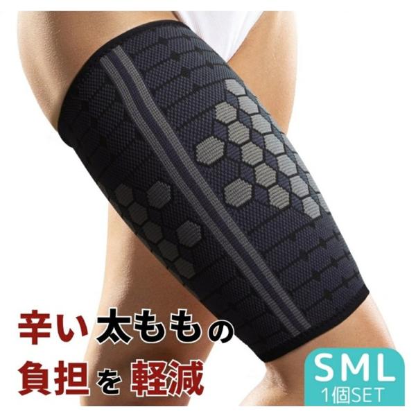 太もも サポーター S-L 1個入り 左右兼用 ふともも 太腿 肉離れ 圧迫 加圧 固定 サポーター...