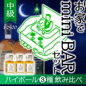 特価 3種 ウィスキー 家飲み 宅飲み お手軽 BAR体験 初級者 ハイボール