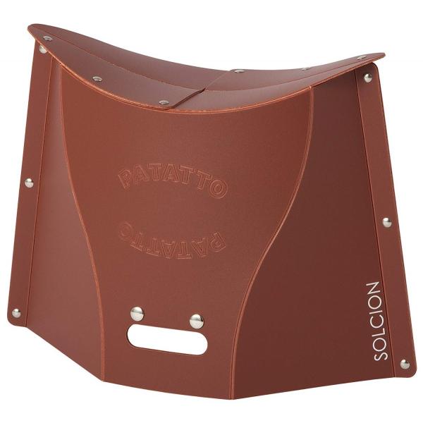 SOLCION 折りたたみ椅子 PATATTO 300 (パタット 300) 高さ30cm ブラウン...