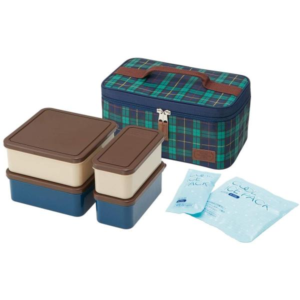 大型 行楽弁当箱 保冷バッグ2個付 大1小1保冷剤 トラディションマインド  日本製 KCPC4SK...