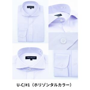 ワイシャツ 長袖 ボタンダウン ホリゾンタルカ...の詳細画像3