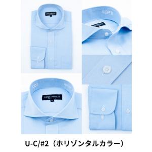 ワイシャツ 長袖 ボタンダウン ホリゾンタルカ...の詳細画像5