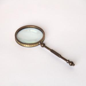 輸入雑貨 ルーペ 天眼鏡 ブラス クラシック 虫眼鏡 アンティーク風