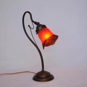 フランス練りガラステーブルランプ テーブルランプ シンプル デスクライト デスクランプ アールヌーボー