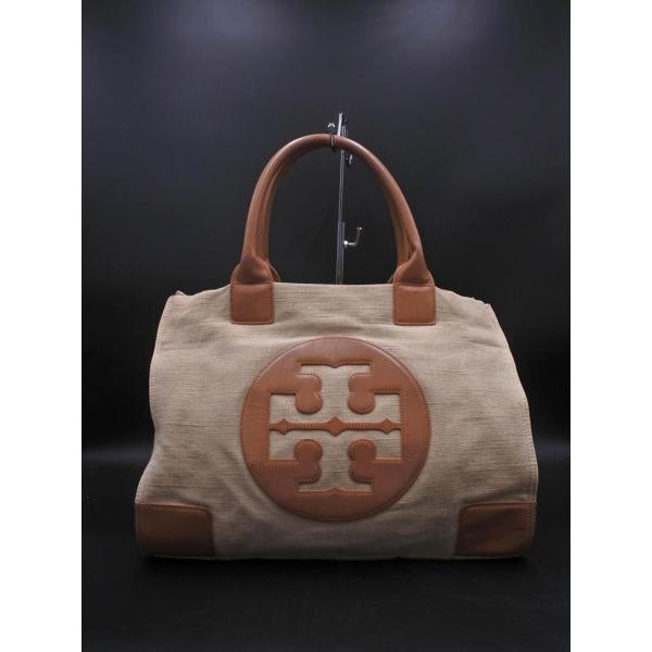 Tory Burch トリーバーチ ロゴ トート バッグ ベージュ ■■ ☆ eac2 レディース