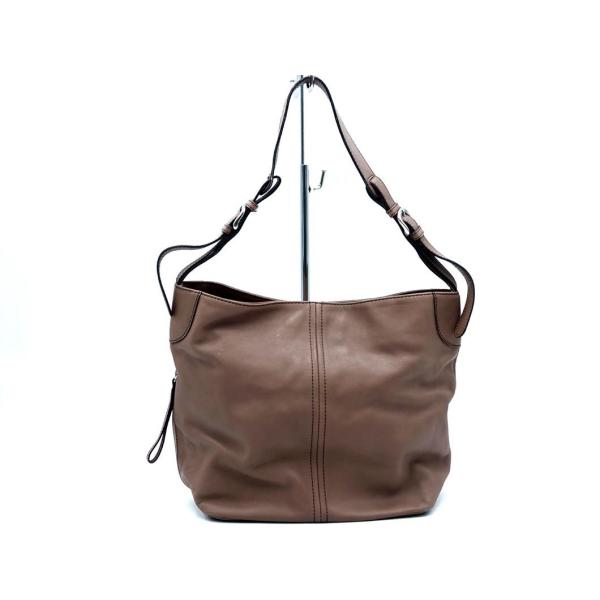 Les sacs Adam ルサックアダム 本革 レザー セミショルダー バッグ ベージュ ■■ ☆...