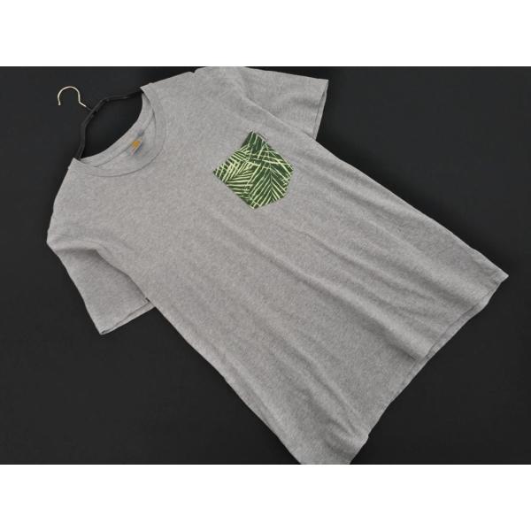 ネコポスOK Carhartt カーハート ポケット Tシャツ sizeM/グレー ■◆ ☆ eeb...