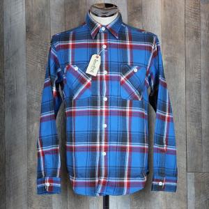 SUGAR CANE / シュガーケーン　TWILL CHECK WORK SHIRT SC27066BLU｜able-store