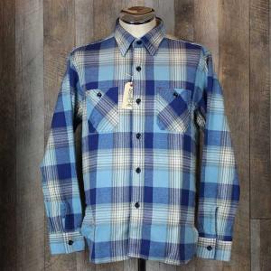 SUGAR CANE / シュガーケーン　TWILL CHECK WORK SHIRT SC27705BLU｜able-store