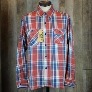 SUGAR CANE LIGHT / シュガーケーンライト　TWILL CHECK WORK SHIRT SC27996RED｜able-store